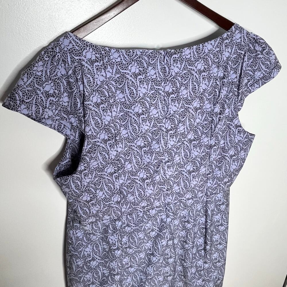 Anthropologie Lavender Paisley Sweetheart Midi Dress - Picture 7 of 10